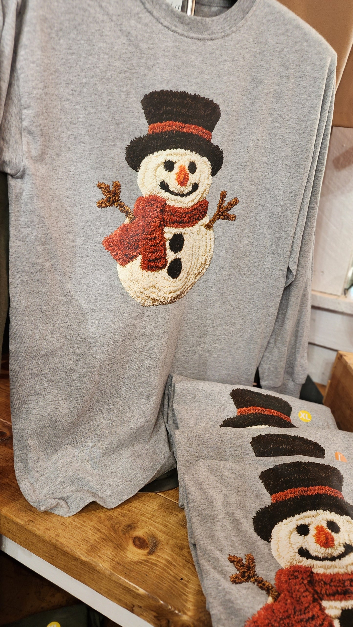 Faux Crochet Snowman