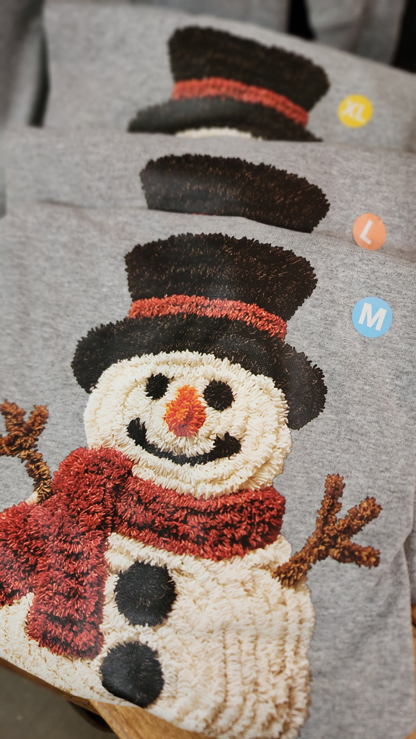 Faux Crochet Snowman