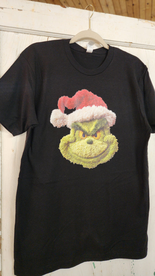 Faux Embroidery Grinch Tee