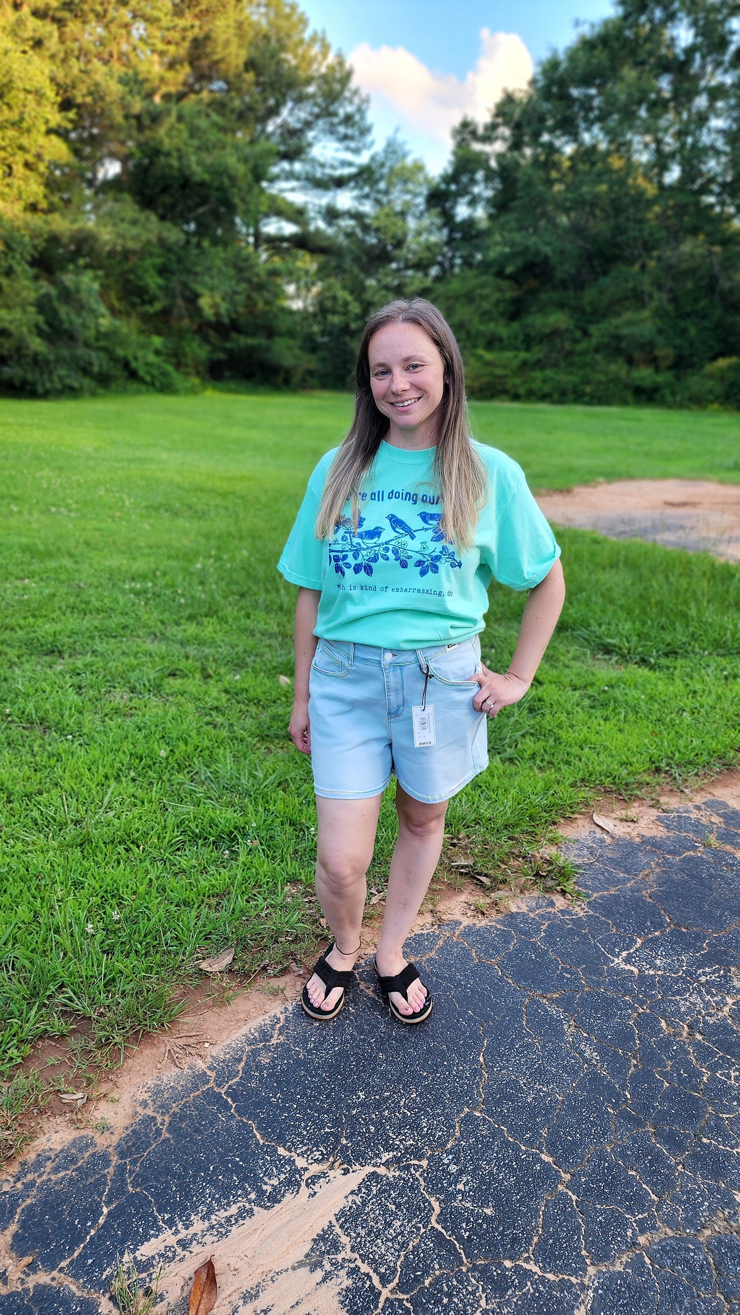 Judy Blue Shorts Rainbow Seam