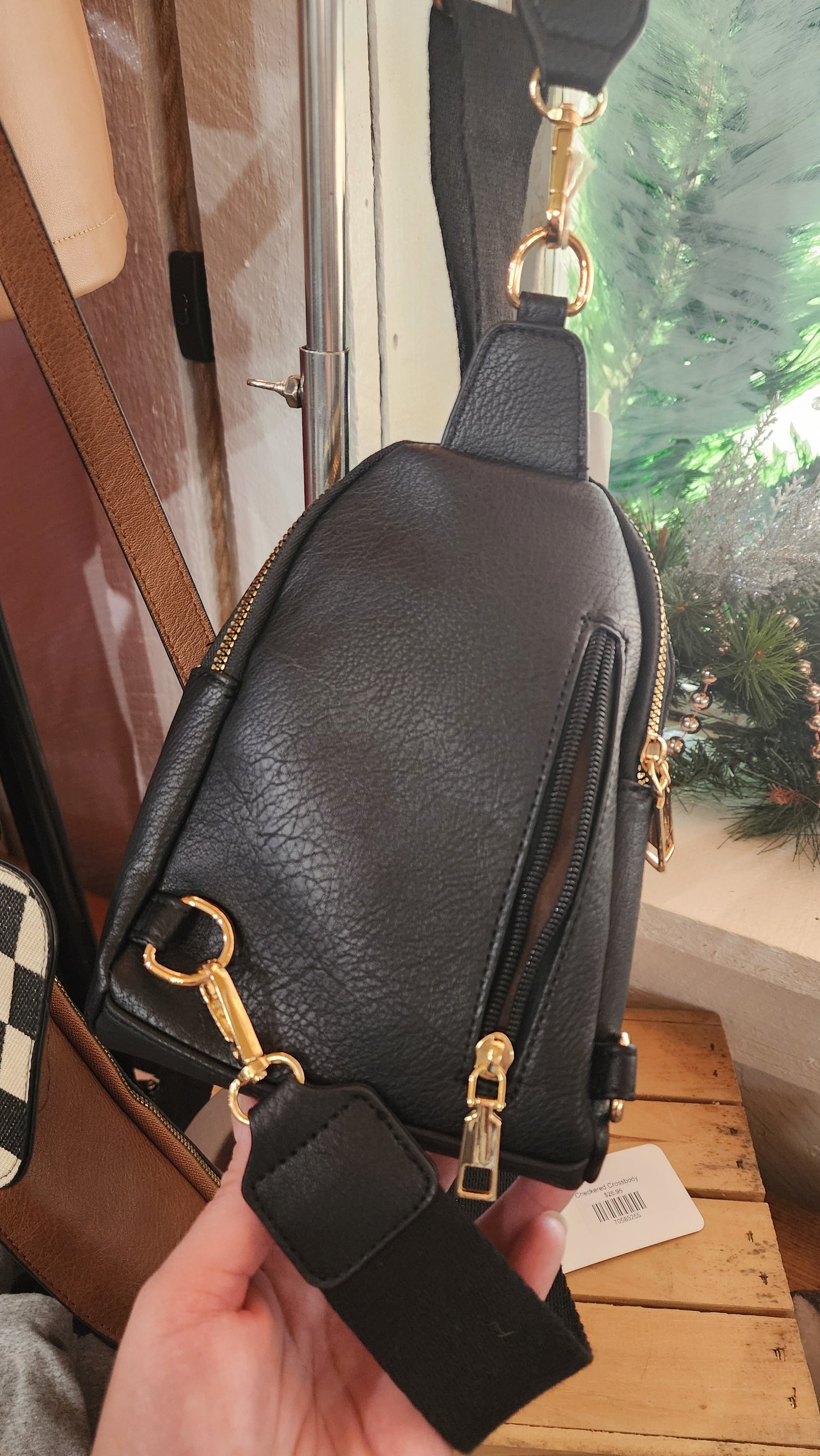 Black Crossbody Sling