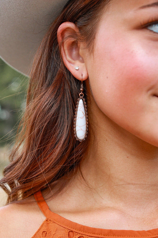 Tranquil Nights Cream Drop Earring