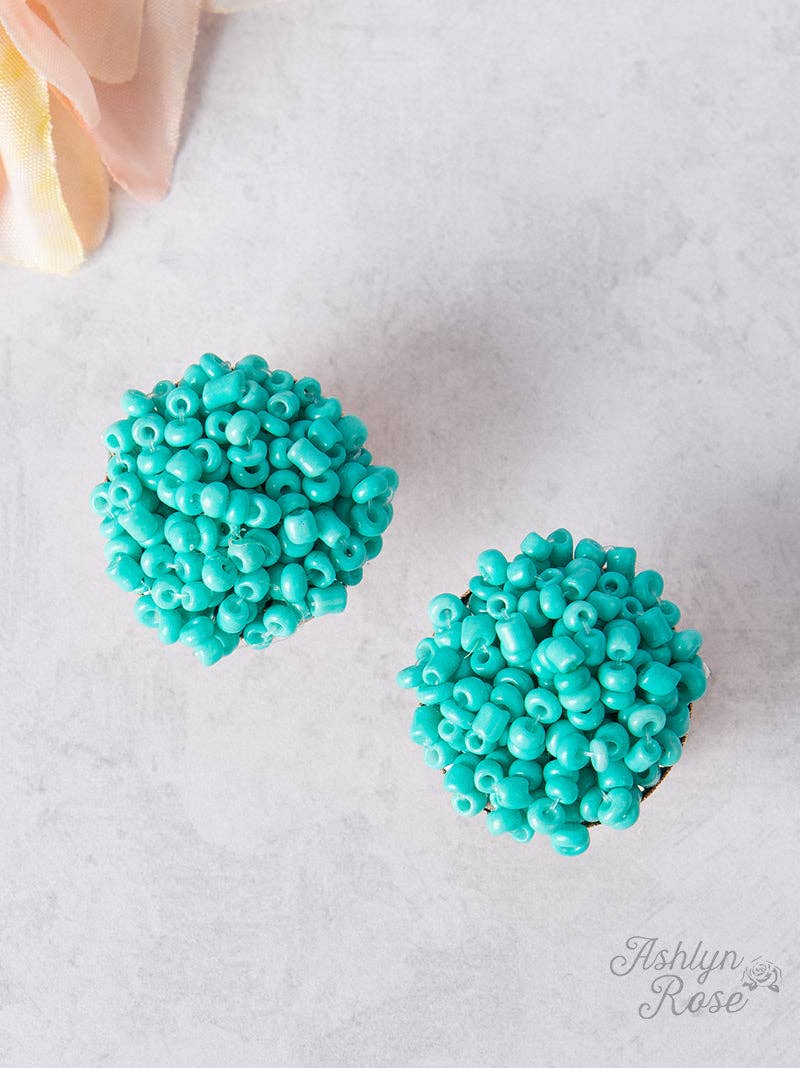 Throw the Confetti Stud Earrings, Turquoise